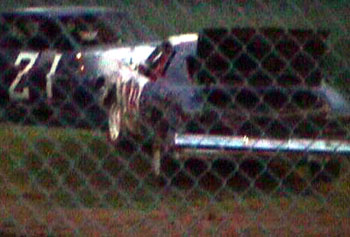 Black flag because trunk lid open.
